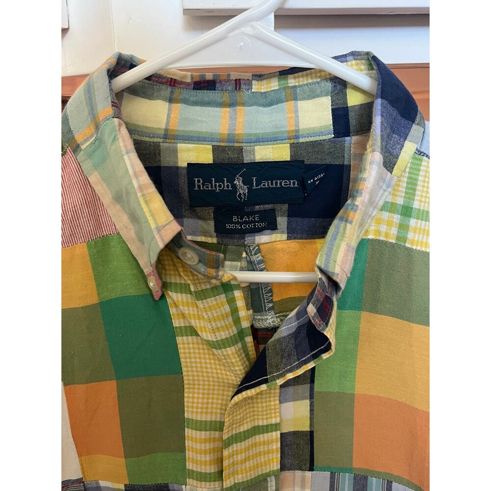 Ralph Lauren Blake Patchwork Button Mens Muti Col… - image 4